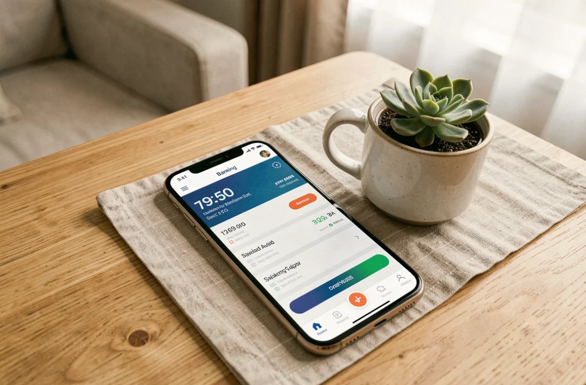 Smartphone affichant une application bancaire pour comparer les taux du Livret A Sup et du Livret A classique CIC en 2026