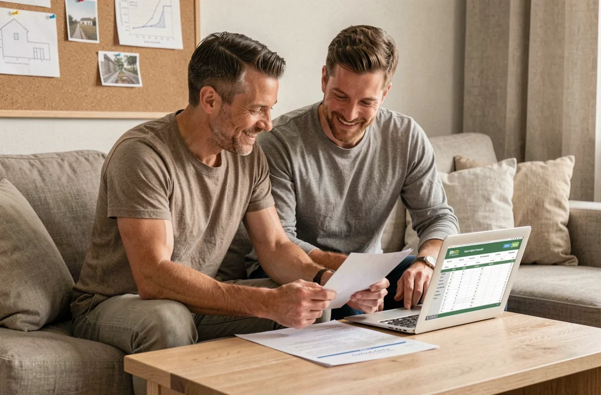 Couple planifiant un projet de rénovation à domicile en gérant le plafond de leur livret de développement durable